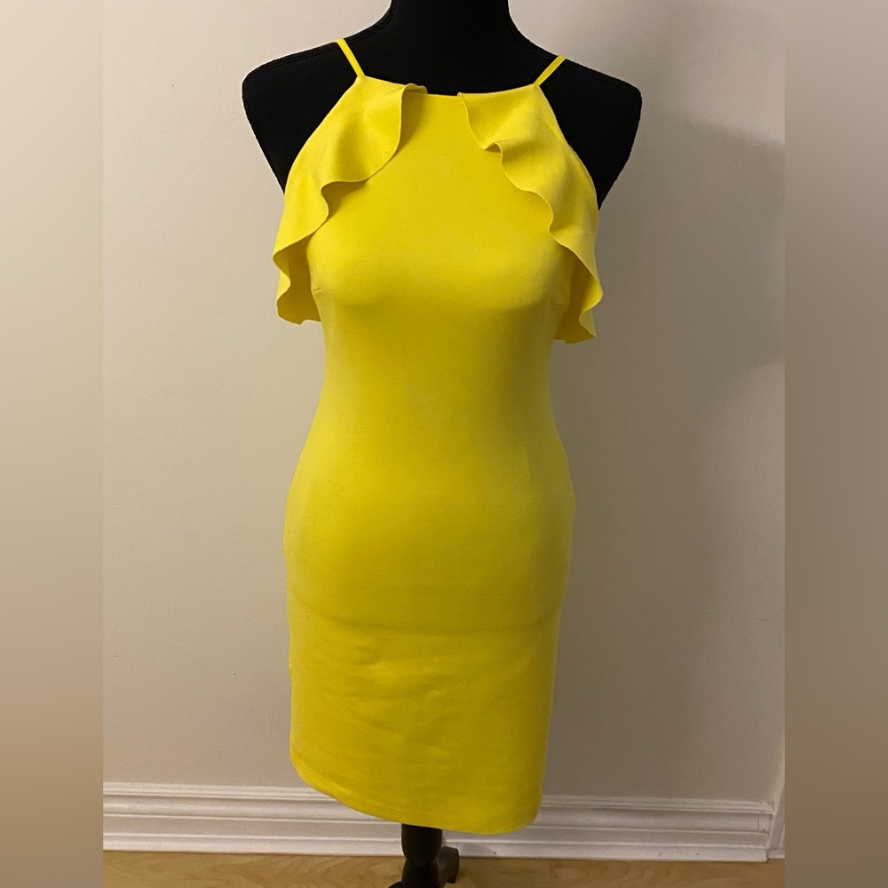 Yellow Ruffled Dress